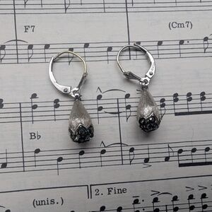 Vintage Avon Silver Drop Earrings